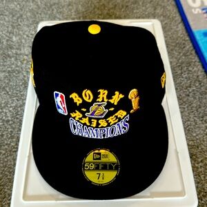 Born and raised champions lakers hat ( 59 fifty) 7 3/8